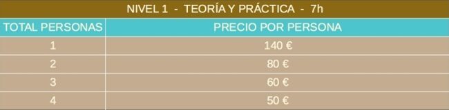 Tablas de Precios-Video Conferencia-Teor:Prac